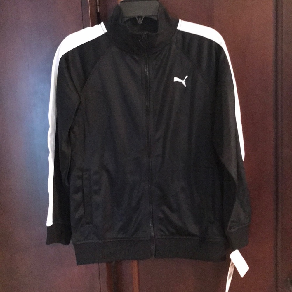 Puma Black and White Track Jacket